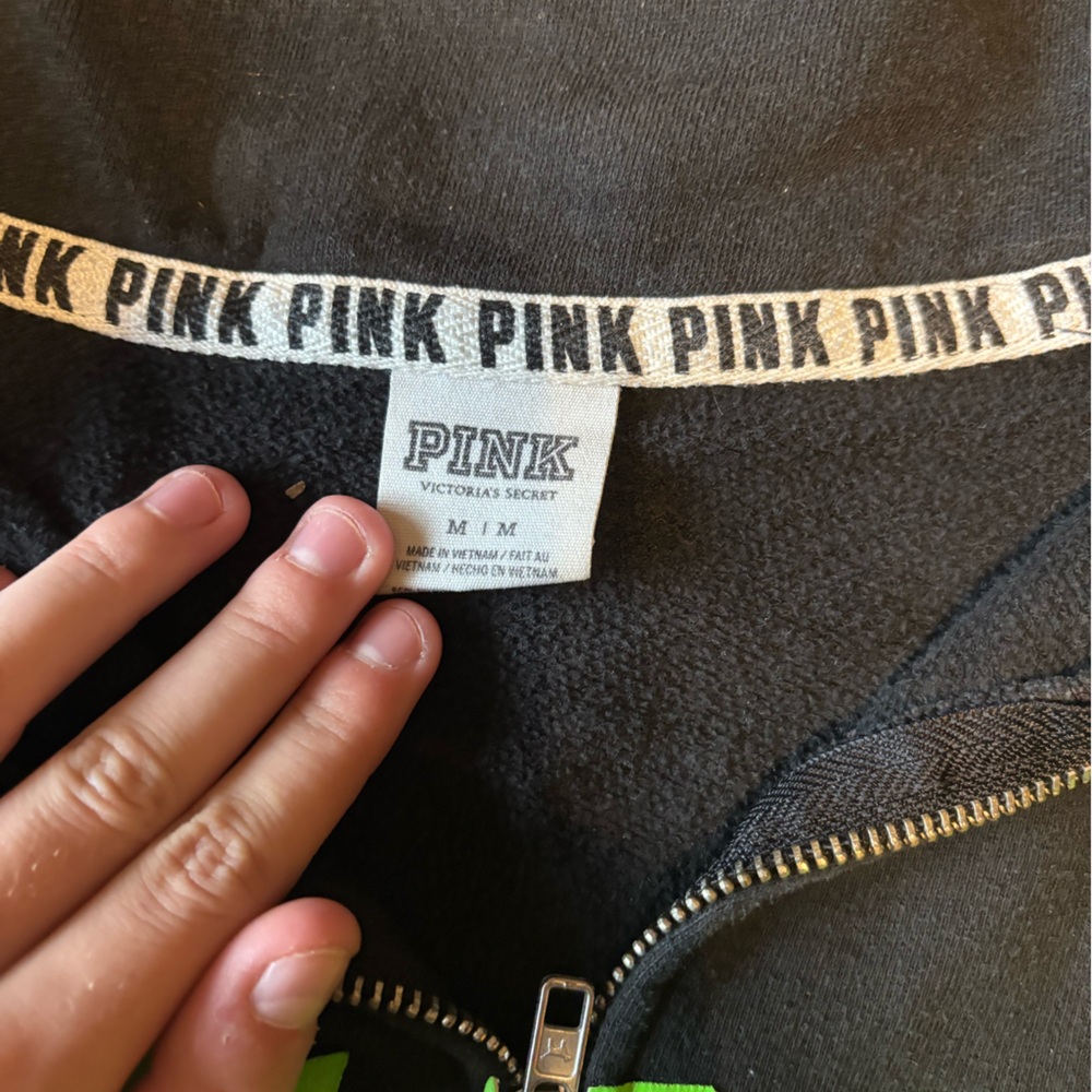 VS PINK Quarter Zip Sweater Size M - Picture 3 of 4
